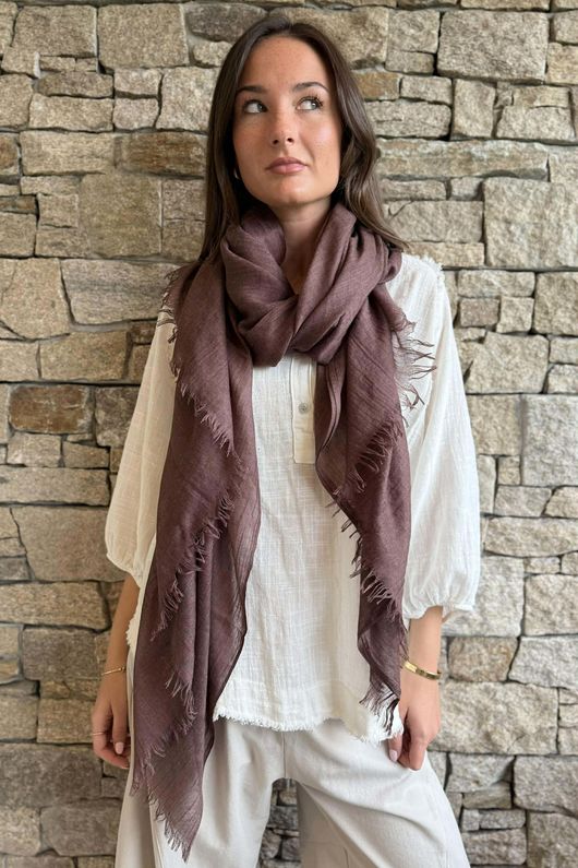 Classic Portobello Scarf Warm Brown 
